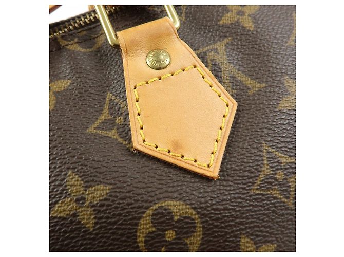 Louis Vuitton Monogram Speedy 35 Boston Bag Hand Bag Brown M41524 - vista 8