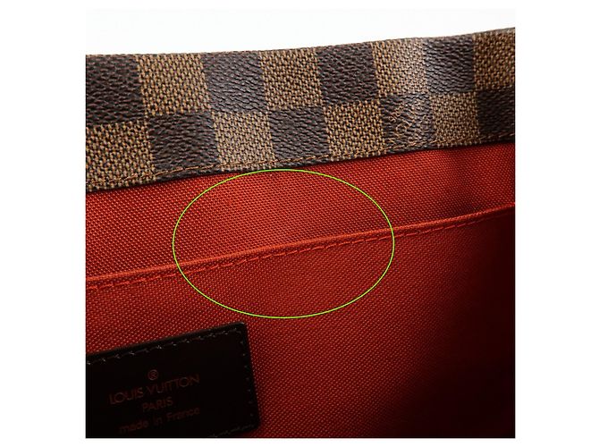 Borsa a spalla Louis Vuitton Damier Canvas Clifton Tote Ebene N51149 - vista 21