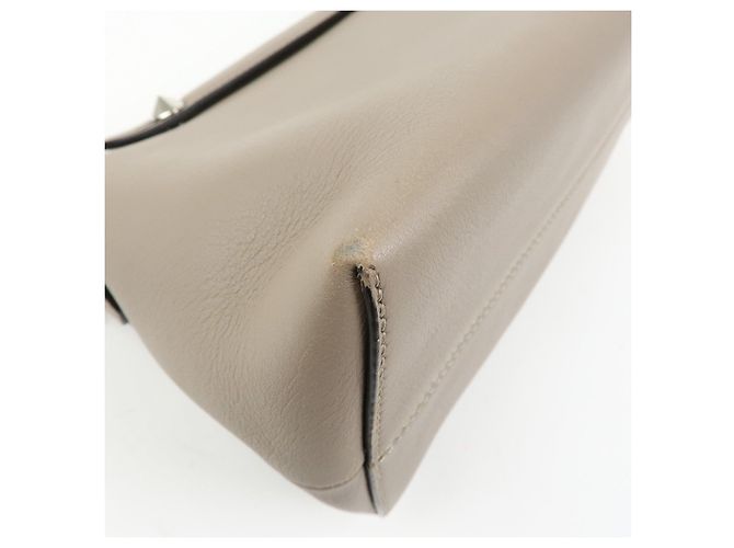 FENDI By The Way Medium Leder 2Way Bag Handtasche Greige 8BL146 - Ansicht 13