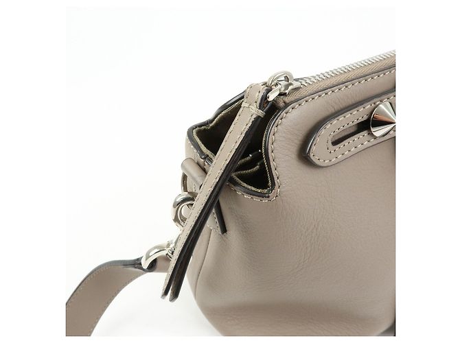 FENDI By The Way Medium Leder 2Way Bag Handtasche Greige 8BL146 - Ansicht 18