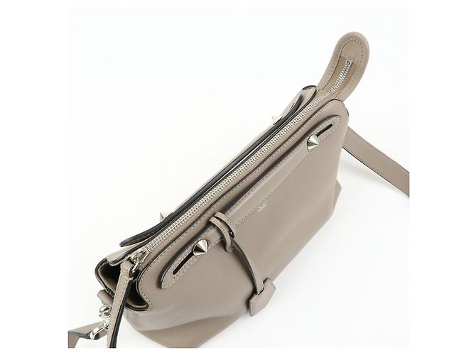 FENDI By The Way Medium Leder 2Way Bag Handtasche Greige 8BL146 - Ansicht 19