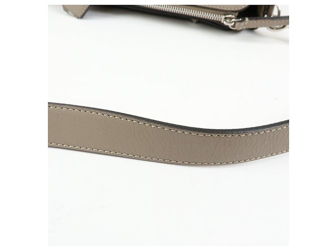 FENDI By The Way Medium Leder 2Way Bag Handtasche Greige 8BL146 - Ansicht 7