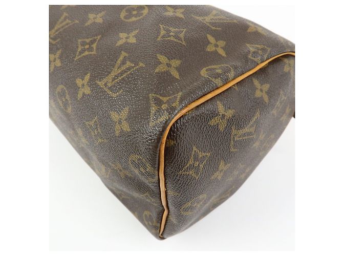 Louis Vuitton Monogram Speedy 25 Boston Bag Hand Bag Brown M41528 - vista 13