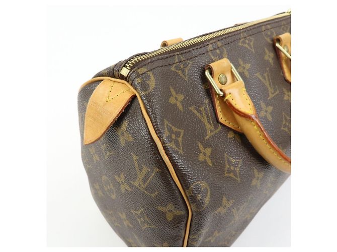 Louis Vuitton Monogram Speedy 25 Boston Bag Hand Bag Brown M41528 - vista 15