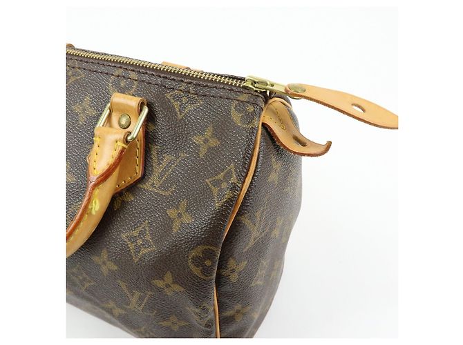 Louis Vuitton Monogram Speedy 25 Boston Bag Hand Bag Brown M41528 - vista 16