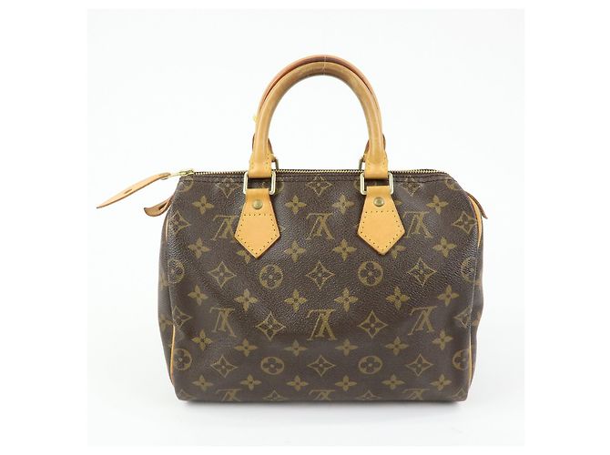 Louis Vuitton Monogram Speedy 25 Boston Bag Hand Bag Brown M41528 - vista 2