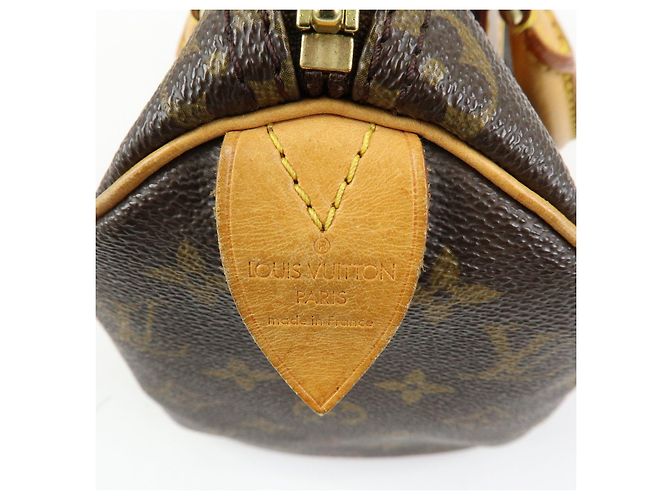 Louis Vuitton Monogram Speedy 25 Boston Bag Hand Bag Brown M41528 - vista 23
