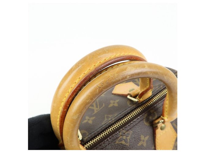 Louis Vuitton Monogram Speedy 25 Boston Bag Hand Bag Brown M41528 - vista 8