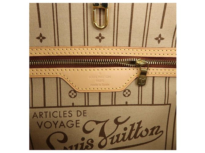 Borsa a spalla Tote Louis Vuitton Monogram Neverfull MM Brown M40156 - vista 23