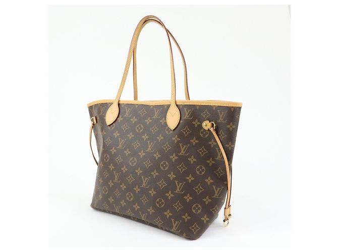 Borsa a spalla Tote Louis Vuitton Monogram Neverfull MM Brown M40156 - vista 3