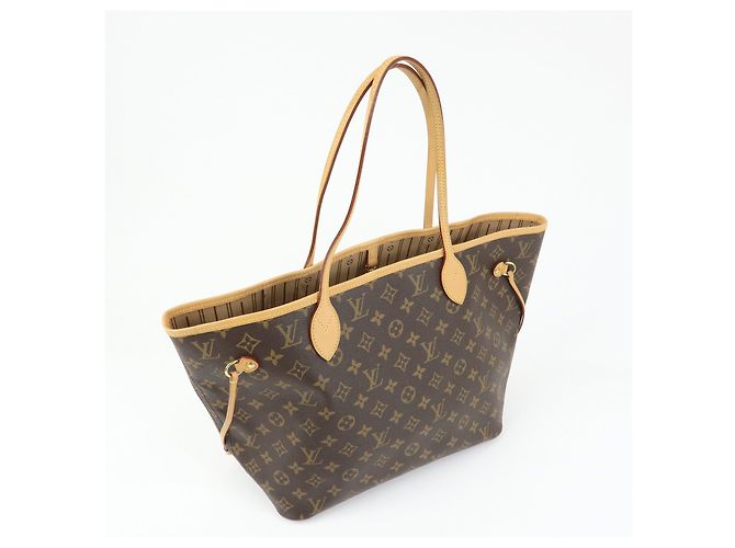 Borsa a spalla Tote Louis Vuitton Monogram Neverfull MM Brown M40156 - vista 4