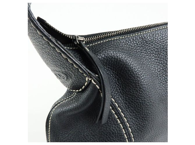 Borsa a tracolla e borsa a mano in pelle con cuciture logo TOD'S Nero - vista 19