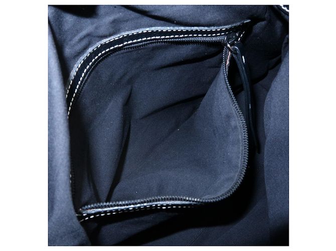 Borsa a tracolla e borsa a mano in pelle con cuciture logo TOD'S Nero - vista 22