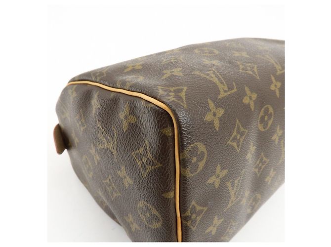 Louis Vuitton Monogram Speedy 25 Boston Bag Hand Bag Brown M41528 - vista 10