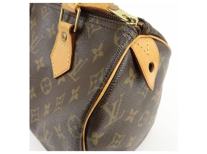 Louis Vuitton Monogram Speedy 25 Boston Bag Hand Bag Brown M41528 - vista 15