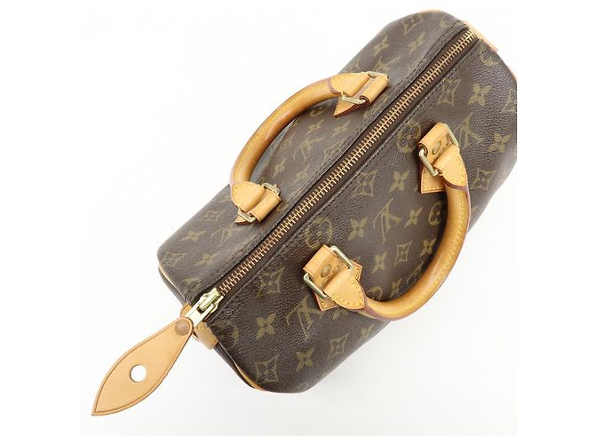 Louis Vuitton Monogram Speedy 25 Boston Bag Hand Bag Brown M41528 - vista 18