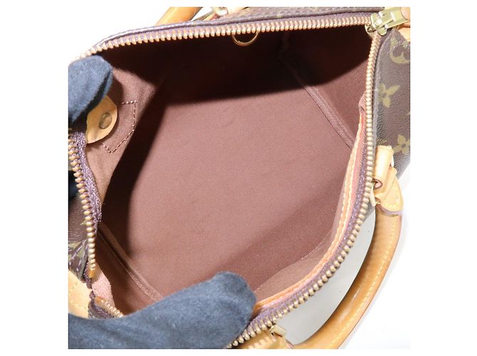 Louis Vuitton Monogram Speedy 25 Boston Bag Hand Bag Brown M41528 - vista 19