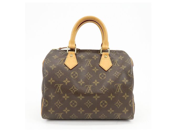 Louis Vuitton Monogram Speedy 25 Boston Bag Hand Bag Brown M41528 - vista 2