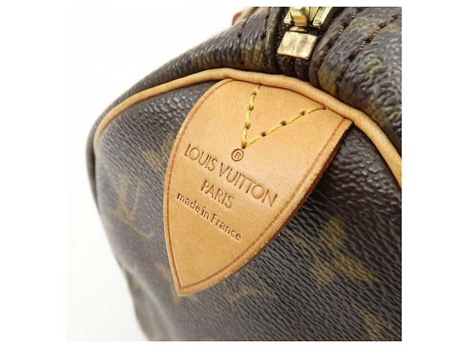Louis Vuitton Monogram Speedy 25 Boston Bag Hand Bag Brown M41528 - vista 23