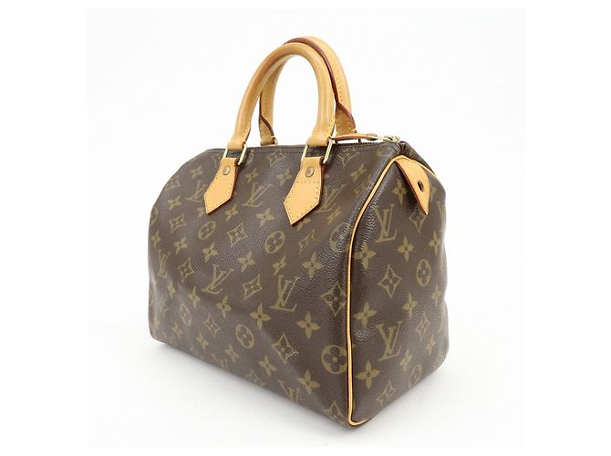Louis Vuitton Monogram Speedy 25 Boston Bag Hand Bag Brown M41528 - vista 3