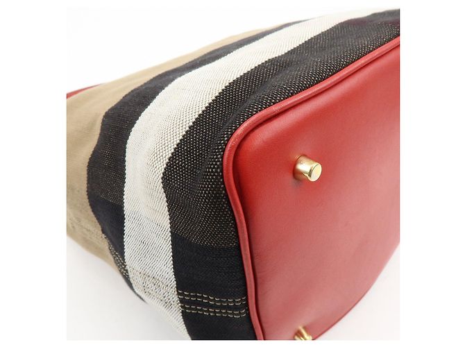 Borsa a mano e a tracolla 2Way Burberry Nova Plaid in Canvas e Pelle Beige - vista 13