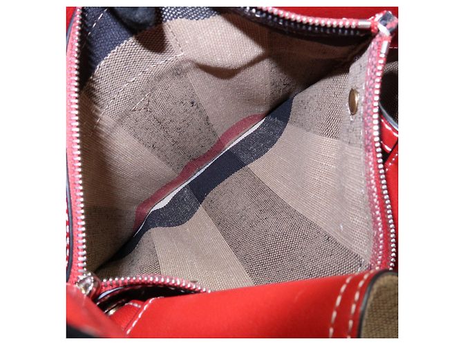 Borsa a mano e a tracolla 2Way Burberry Nova Plaid in Canvas e Pelle Beige - vista 22