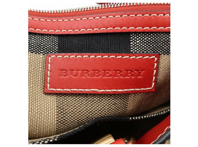 Borsa a mano e a tracolla 2Way Burberry Nova Plaid in Canvas e Pelle Beige - vista 23