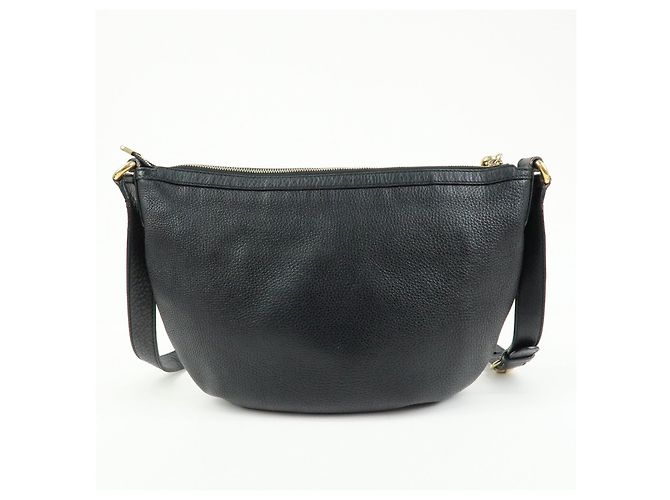 Borsa a tracolla in pelle GUCCI SOHO Interlocking G con nappina Nero 308361 - vista 2