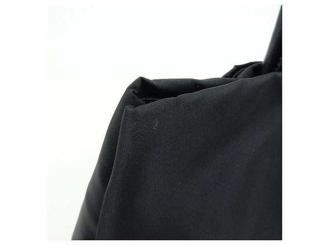 Borsa tote a mano PRADA in nylon e pelle con nastro Nero BN1601 - vista 18