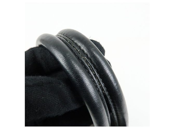 Borsa tote a mano PRADA in nylon e pelle con nastro Nero BN1601 - vista 7