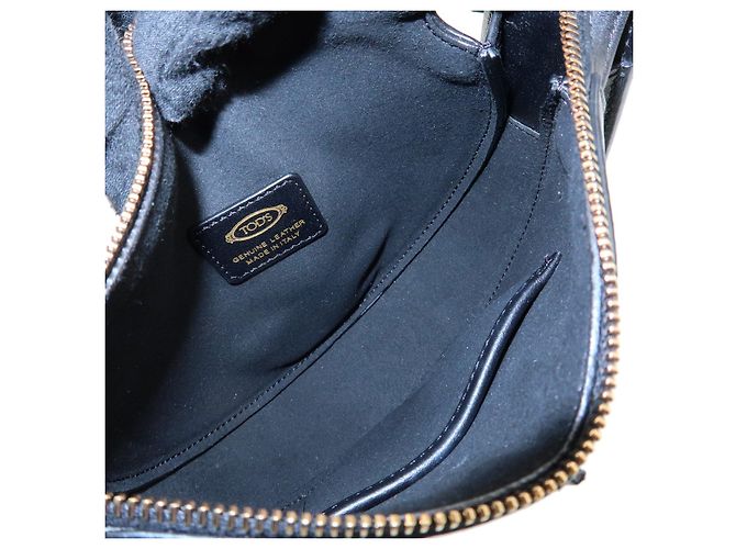 Borsa a mano in pelle TOD'S T Timeless SACCA LUNA MICRO Nera - vista 11