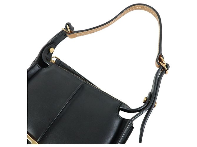 Borsa a mano in pelle TOD'S T Timeless SACCA LUNA MICRO Nera - vista 4