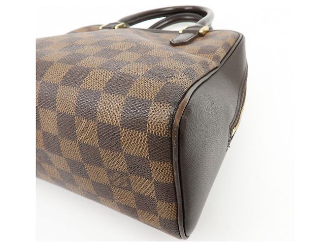 Borsa a mano Louis Vuitton Damier Ebene Canvas Leather Brera N51150 - vista 11