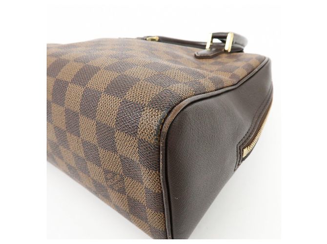 Borsa a mano Louis Vuitton Damier Ebene Canvas Leather Brera N51150 - vista 13