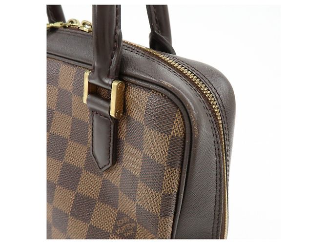 Borsa a mano Louis Vuitton Damier Ebene Canvas Leather Brera N51150 - vista 15