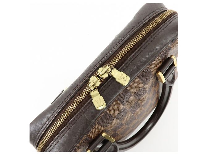 Borsa a mano Louis Vuitton Damier Ebene Canvas Leather Brera N51150 - vista 19