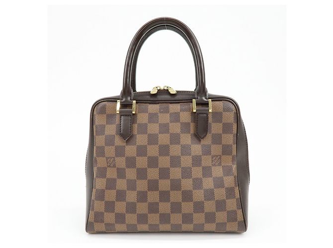 Borsa a mano Louis Vuitton Damier Ebene Canvas Leather Brera N51150 - vista 2