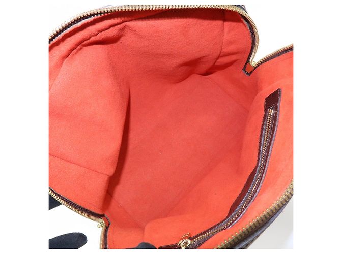 Borsa a mano Louis Vuitton Damier Ebene Canvas Leather Brera N51150 - vista 20