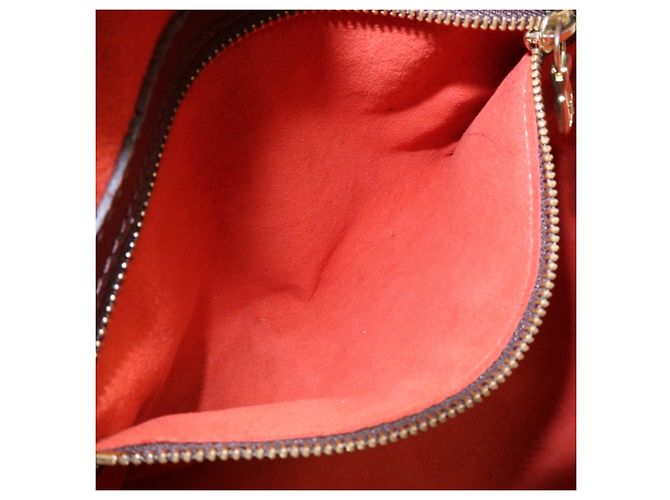 Borsa a mano Louis Vuitton Damier Ebene Canvas Leather Brera N51150 - vista 21