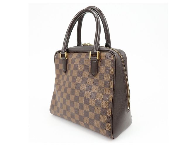 Borsa a mano Louis Vuitton Damier Ebene Canvas Leather Brera N51150 - vista 3