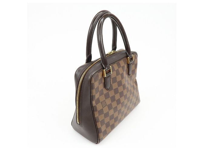 Borsa a mano Louis Vuitton Damier Ebene Canvas Leather Brera N51150 - vista 4