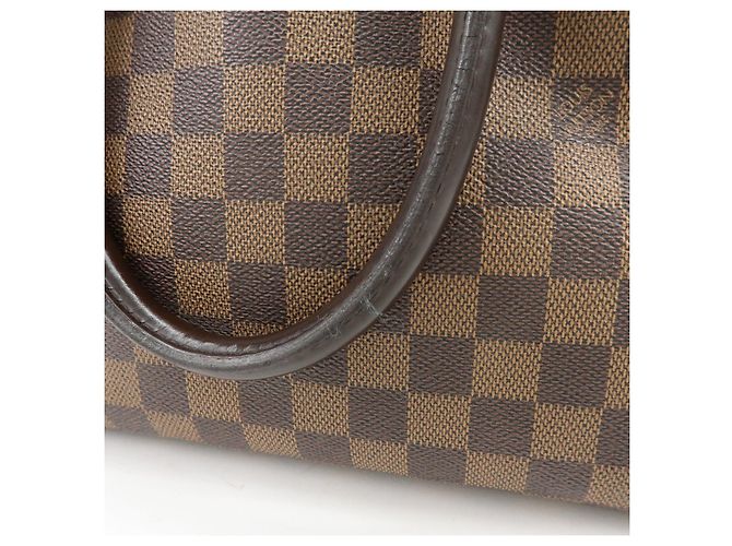 Borsa a mano Louis Vuitton Damier Ebene Canvas Leather Brera N51150 - vista 8