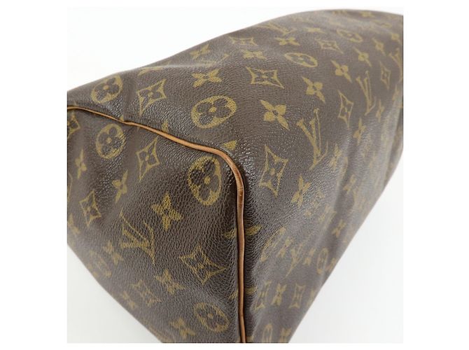 Louis Vuitton Monogram Speedy 35 Boston Bag Hand Bag Brown M41524 - vista 11