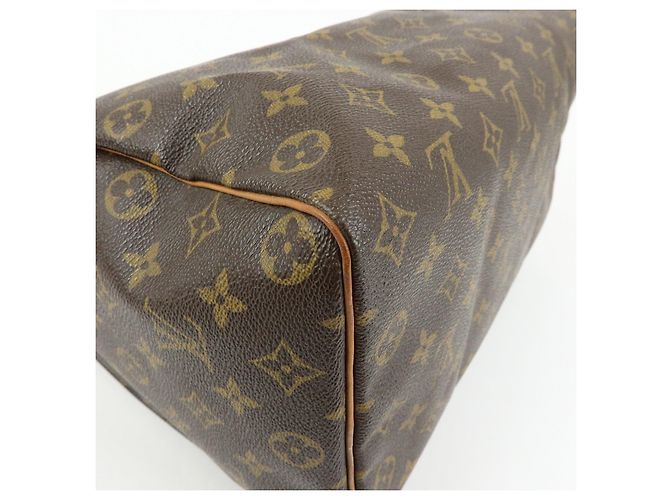 Louis Vuitton Monogram Speedy 35 Boston Bag Hand Bag Brown M41524 - vista 13