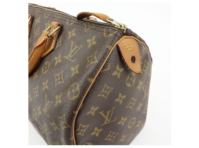 Louis Vuitton Monogram Speedy 35 Boston Bag Hand Bag Brown M41524 - vista 15