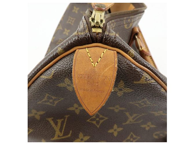 Louis Vuitton Monogram Speedy 35 Boston Bag Hand Bag Brown M41524 - vista 23