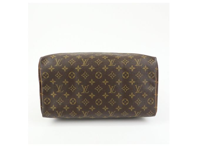 Louis Vuitton Monogram Speedy 35 Boston Bag Hand Bag Brown M41524 - vista 5