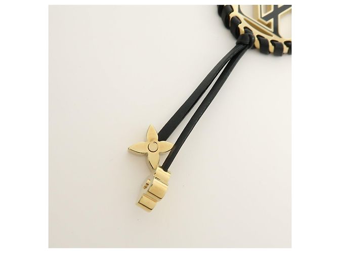 Louis Vuitton Porte Cles Very LV Circle Bag Charm Key Ring Black M63082 - vista 10