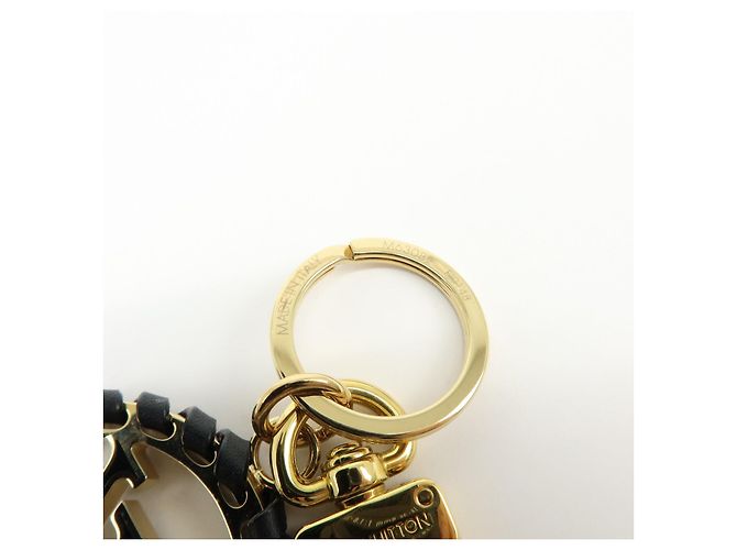 Louis Vuitton Porte Cles Very LV Circle Bag Charm Key Ring Black M63082 - vista 13