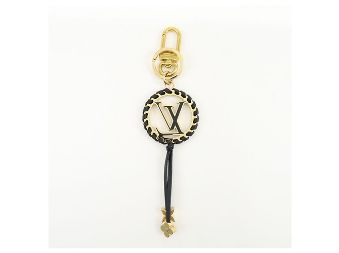 Louis Vuitton Porte Cles Very LV Circle Bag Charm Key Ring Black M63082 - vista 2